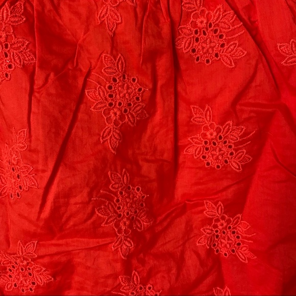 NWT$88 J. Crew floral eyelet square neck top S - Picture 4 of 7